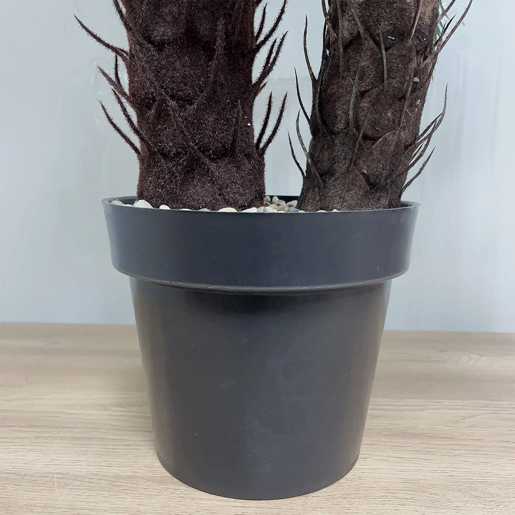 Coconut Palm Artificial Plant With Black Plastic Pot